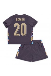 England Jarrod Bowen #20 Babyklær Borte Fotballdrakt til barn EM 2024 Korte ermer (+ Korte bukser)